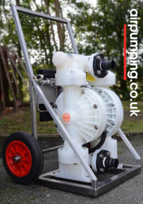 2 inch polypropylene pump on trolley