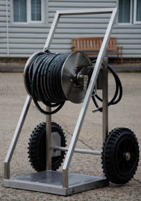 Portable pump trolley system